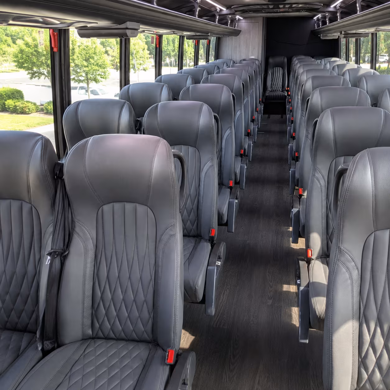 28 passenger minibus interior