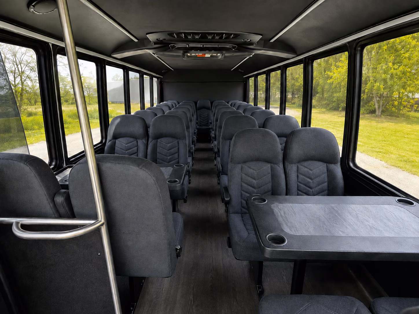hollywood 18 passenger minibus interior