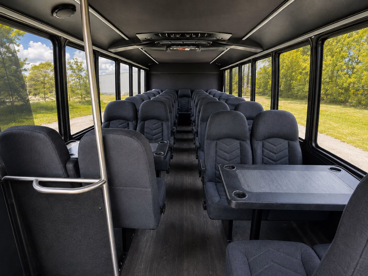 hollywood 20 passenger minibus inside