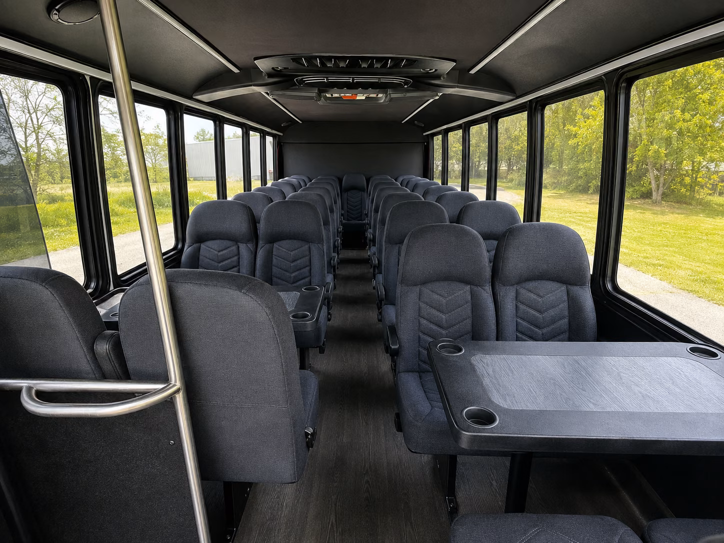 hollywood 20 passenger minibus interior
