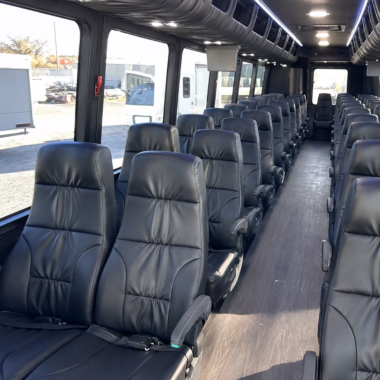 hollywood 25 passenger minibus interior