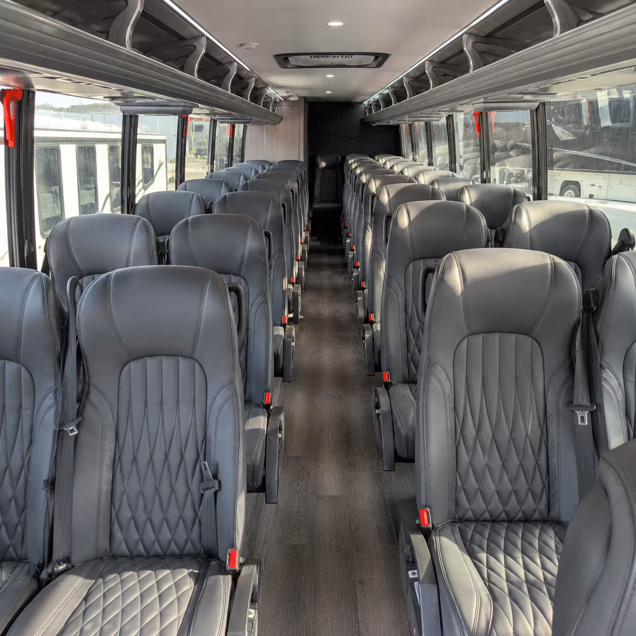 hollywood 35 passenger minibus interior