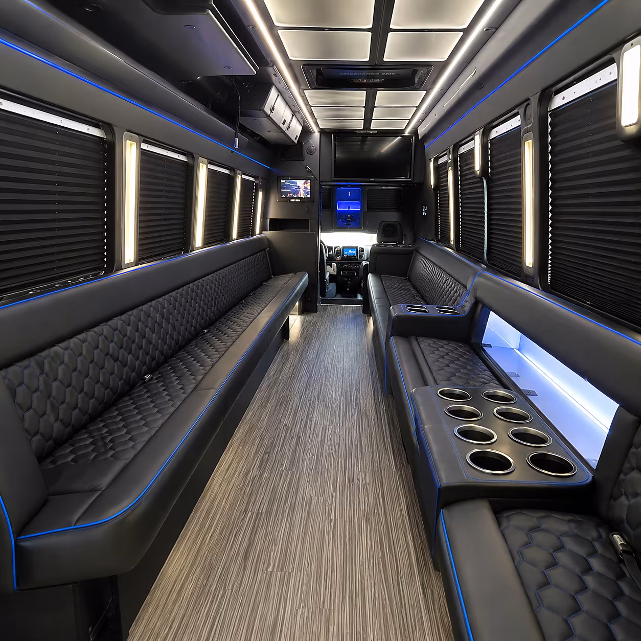 hollywood holiday party bus rental