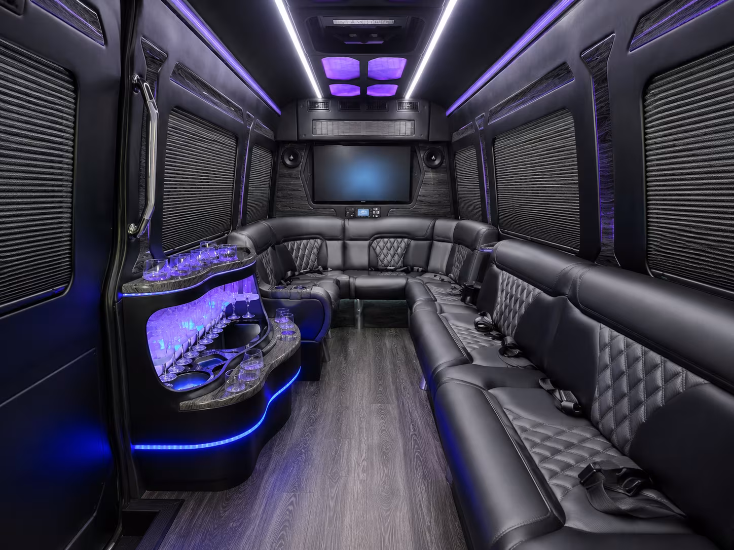 hollywood sprinter limousine inside