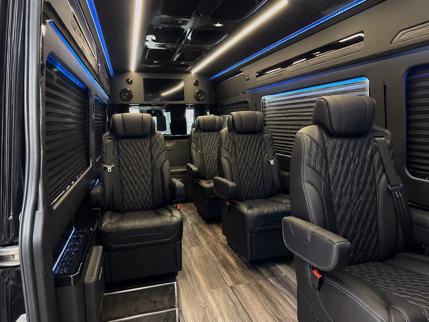 hollywood sprinter van with driver interior