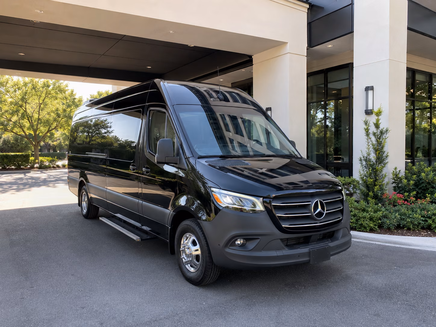 hollywood sprinter van with driver