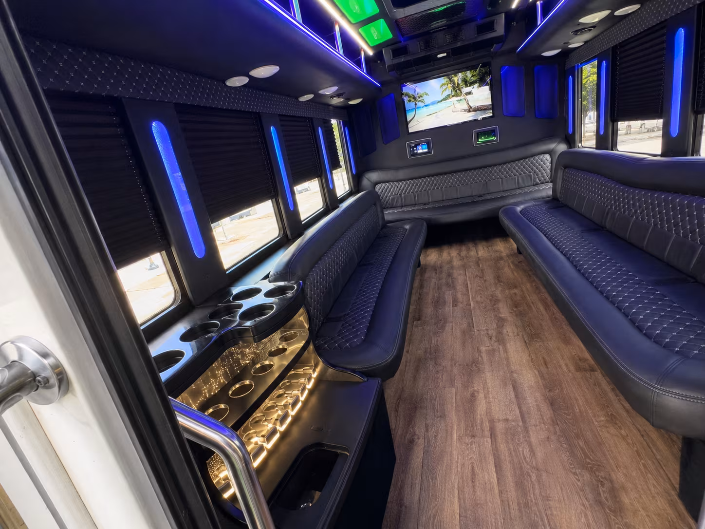 hollywood wedding party bus rental