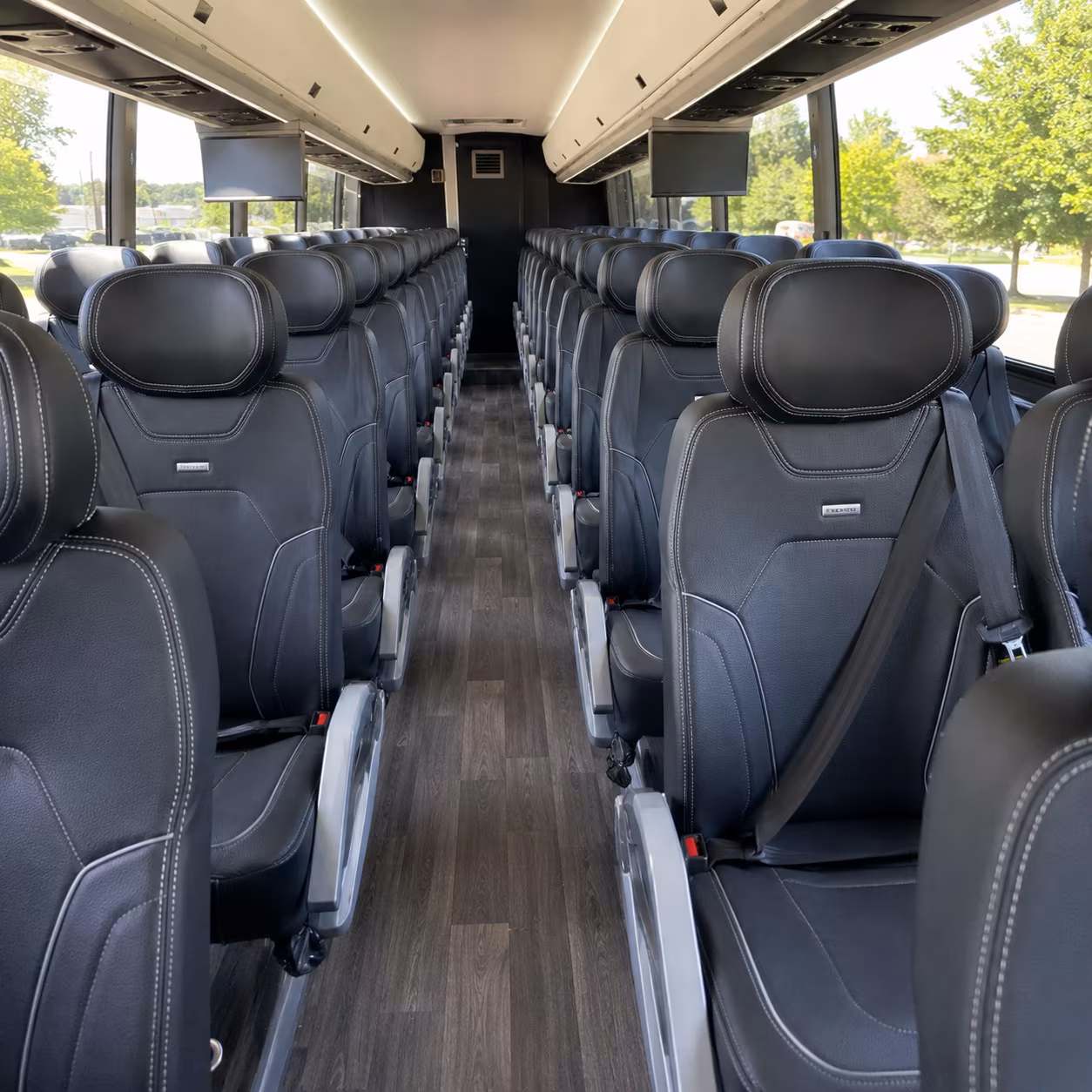 hollywood wedding transportation onboard seating