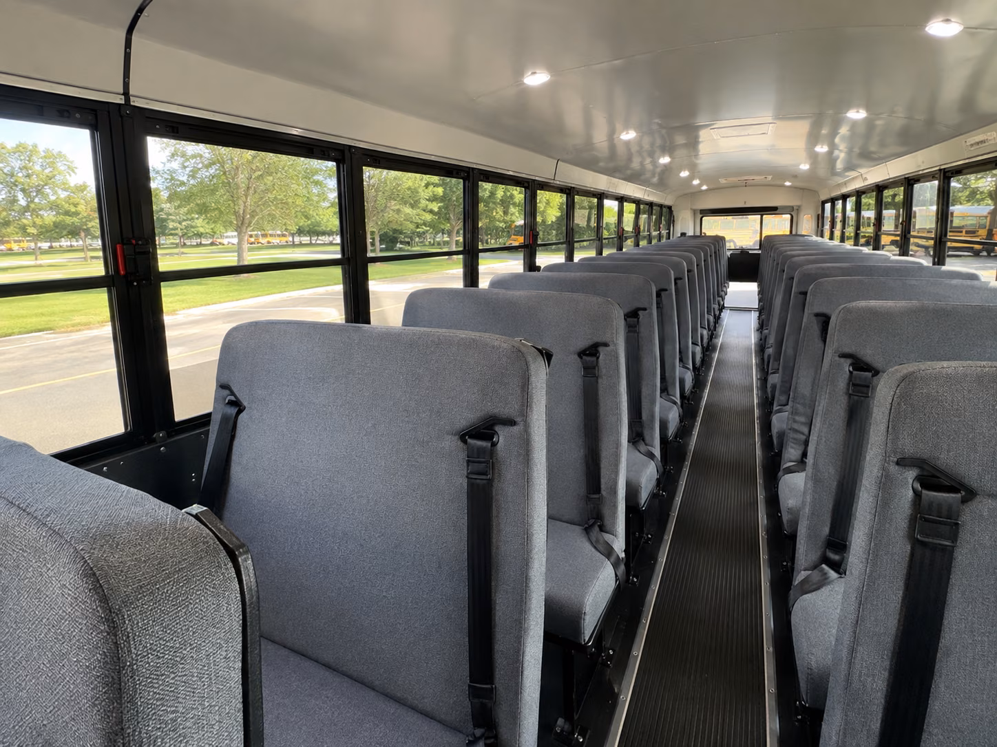 school bus inside