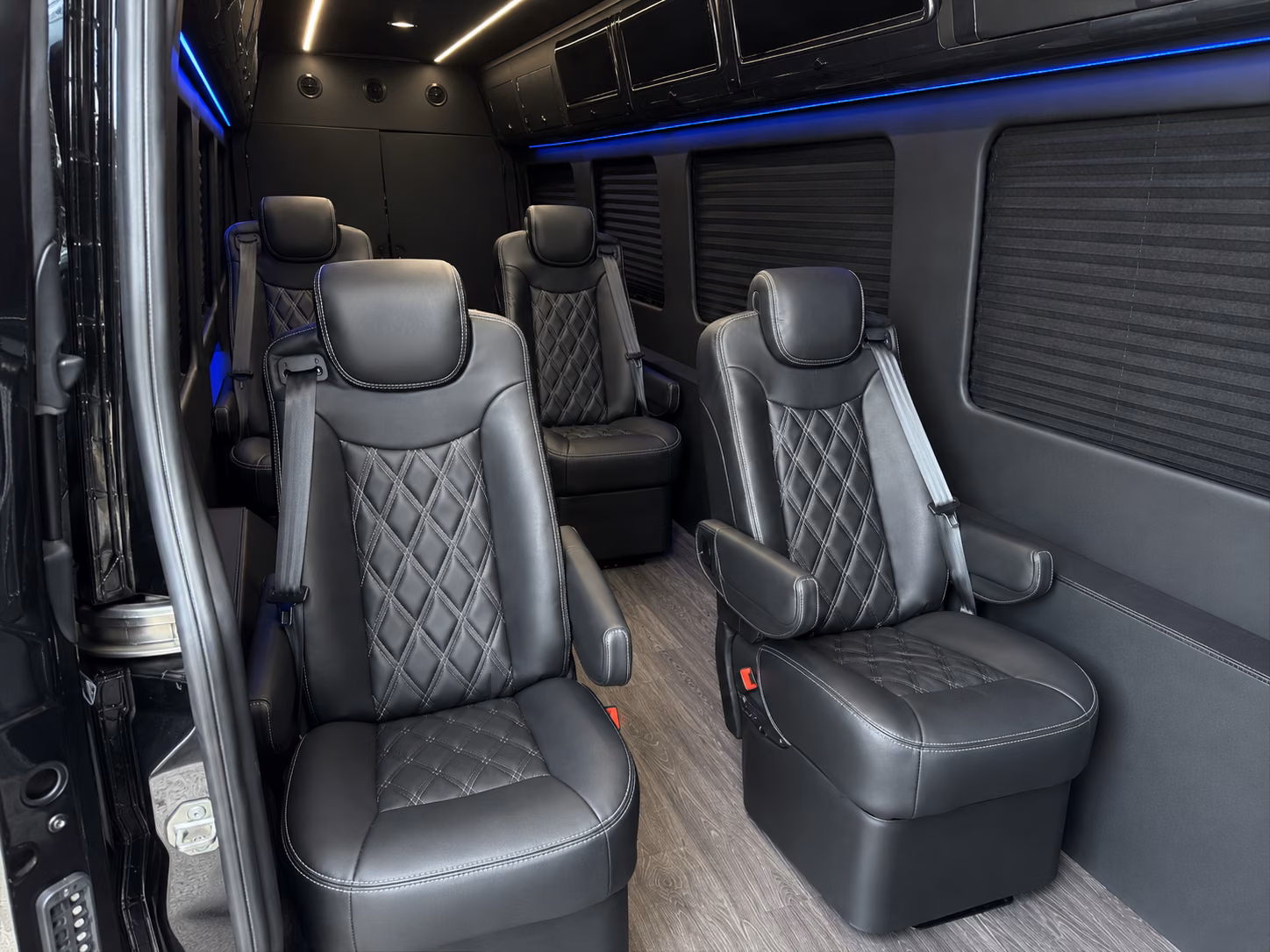 sprinter van with driver inside